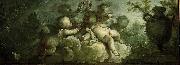 Dirk van der Aa Playing Putti on Clouds oil painting artist